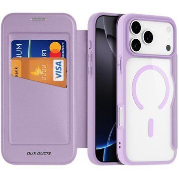 Чохол-книжка Dux Ducis Skin X Pro with MagSafe для Apple iPhone 17 Pro (6.3") Purple 777-08181 фото