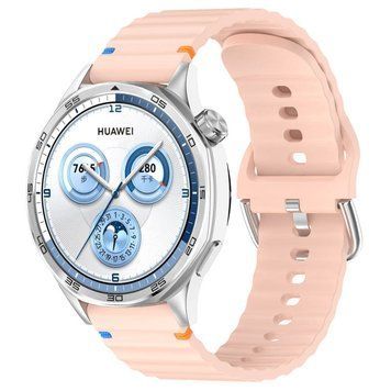 Силіконовий ремінець Wavy для Smart Watch 20mm Light Pink 212-01682 фото