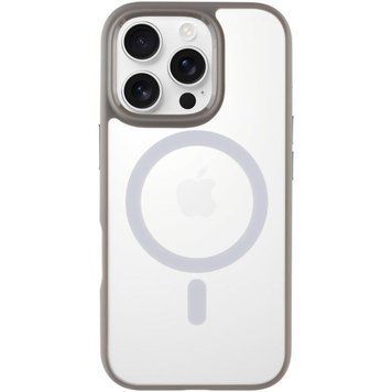 TPU+PC чехол Blueo Skin Friendly Frosted with MagSafe для Apple iPhone 16 Pro Max (6.9") Grey 777-07928 фото