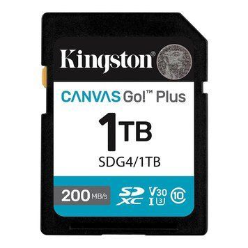 Карта памяти SDXC (UHS-1 U3) Kingston Canvas Go! Plus 1Tb class 10 A2 V30 (R200MB/s, W160MB/s) SDG4/1TB фото