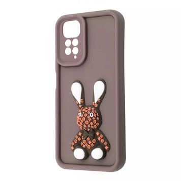 Чехол Pretty Things Case для Xiaomi Redmi Note 11 4G/Redmi Note 11S Brown/Rabbit 777-01672 фото
