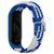 Ремінець для Xiaomi Mi Band 3/4/5/6/7 Elastic Adjustment Blue/White 212-02464 фото