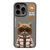 Чехол TPU+PC Nimmy 3D with Metal Buttons для iPhone 15 Pro Cat Grey 656-02532 фото