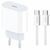 Мережевий зарядний пристрій Amaya E69S PD35W (1USB-C) + кабель Type-C to Type-C white 656-08069 фото