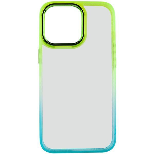 Чохол TPU+PC Fresh sip series для Apple iPhone 13 Pro Max (6.7") Бірюзовий / Лимонний 777-06700 фото