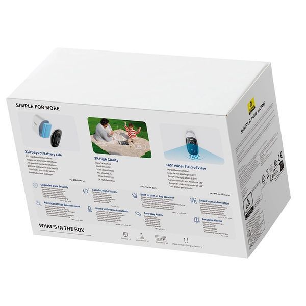 Дополнительная IP камера видеонаблюдения Baseus Security N1 Outdoor Camera 2K White S0ST002130 фото