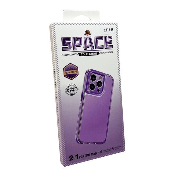 Протиударний чохол для смартфона Space III для iPhone 16 Purple 666-01990 фото