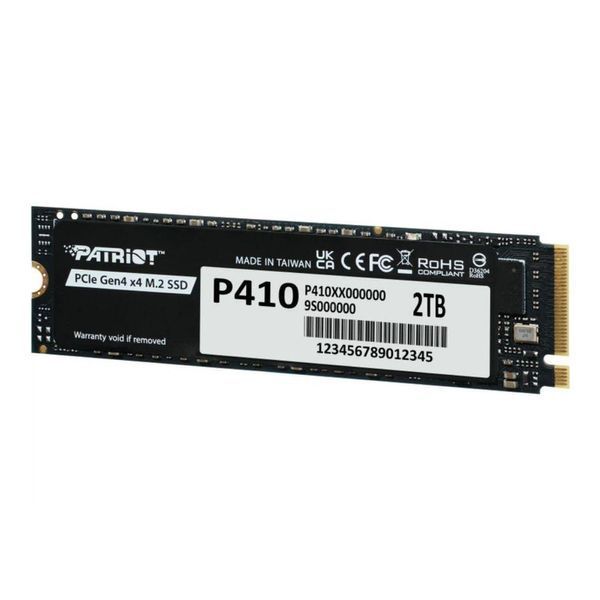Накопитель SSD M.2 Patriot P410 2TB NVMe 2280 PCIe Gen4 x4 5000/4500 TLC P410P2TBM28H фото