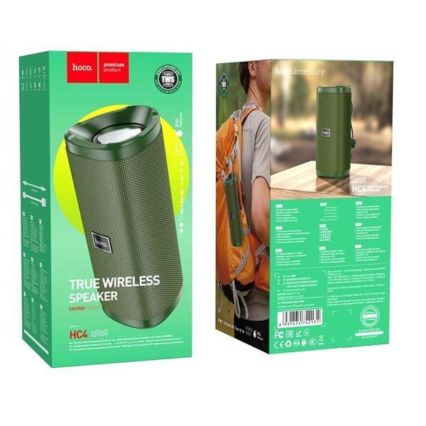 Портативная колонка HOCO HC4 Bella sports BT speaker Army Green 202-00421 фото