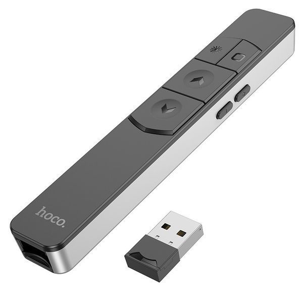 Лазерная указка HOCO GM202 Smart PPT page turning pen Silver 6942007634618 фото