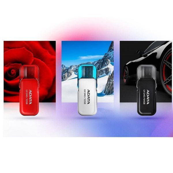 Флеш-накопичувач ADATA USB 2.0 AUV 240 64Gb Black AUV240-64G-RBK фото