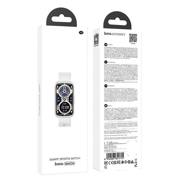 Смарт-годинник HOCO Y25 37mm. 190 mAh. IP68 Smart sports watch Silver 6942007641715 фото