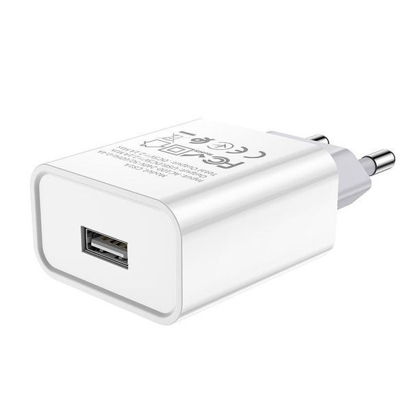 Сетевое зарядное устройство HOCO C81A Asombroso single port charger 10.5W White 6931474727930 фото