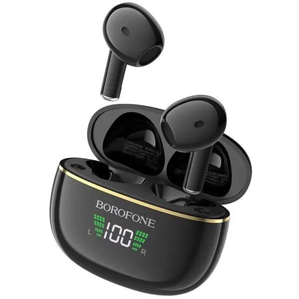 Наушники BOROFONE BW30 Cheerful true wireless BT headset Bright Black 656-00886 фото