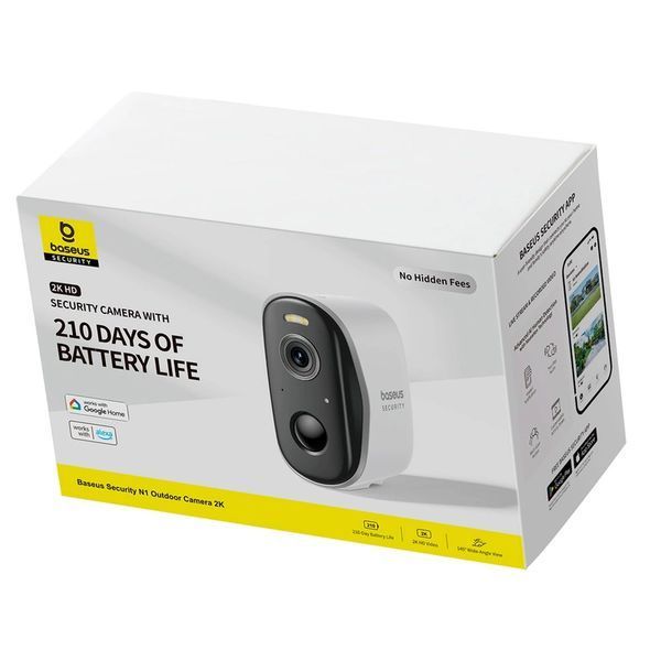 Дополнительная IP камера видеонаблюдения Baseus Security N1 Outdoor Camera 2K White S0ST002130 фото