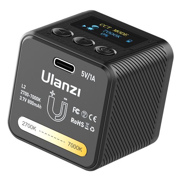 Видеосвет Ulanzi L2 Bi-color COB Vedio Light, IP6, 5W, Black (3051) 3051 фото