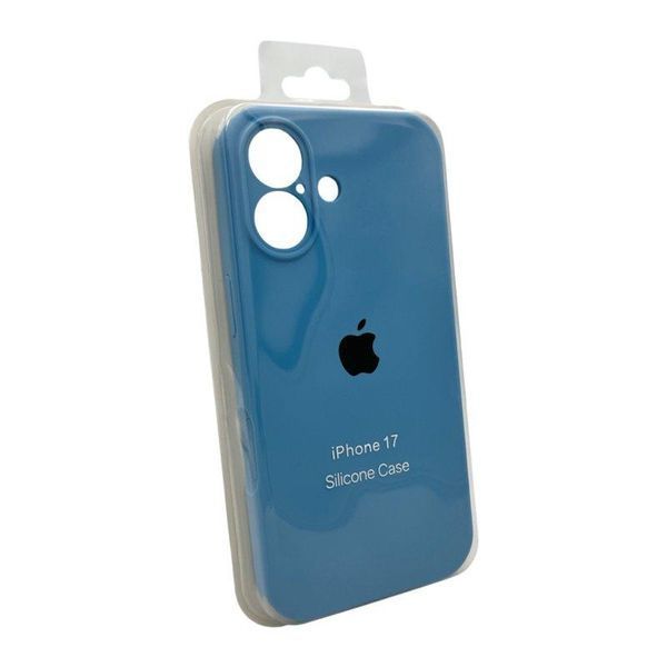 Силиконовый чехол с закрытой камерой для iPhone 17 Cornflower 666-04218 фото