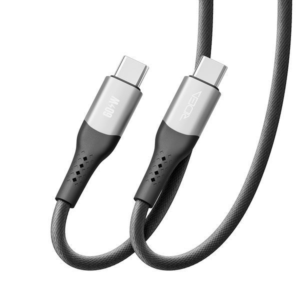 Кабель Ridea RC-US42 UltraStrong Type-C to Type-C 60 W 2 m Чорний 209-00311 фото