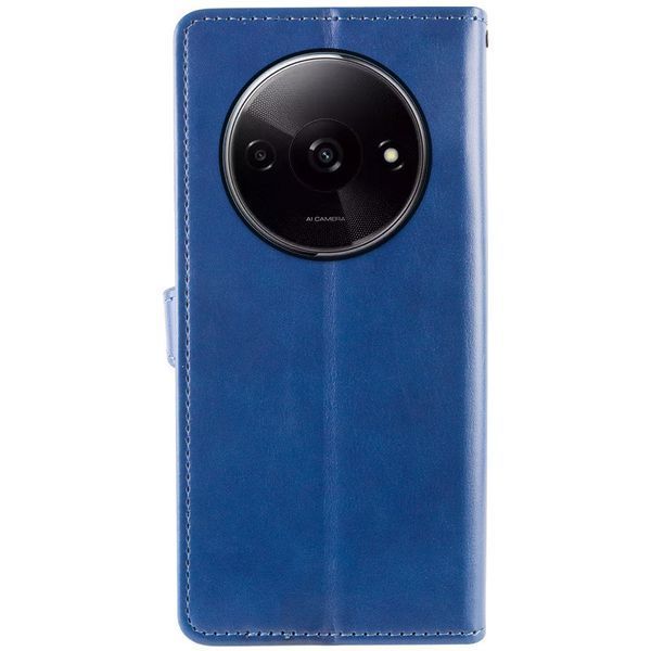 Кожаный чехол-книжка GETMAN Gallant (PU) для Xiaomi Redmi A3 Синий 777-06250 фото