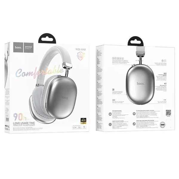 Навушники HOCO W35 Max Joy BT headphones Silver 656-00951 фото