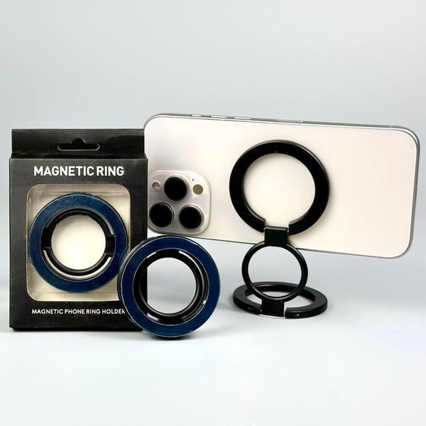 Держатель телефона Universal Magnetic Ring Black 201-00135 фото
