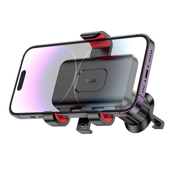 Тримач для мобільного HOCO H21 Dragon automatic clamp car holder(air outlet) Red Black 656-00495 фото