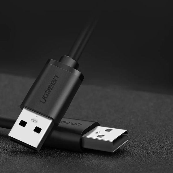 Кабель UGREEN US102 USB 2.0 A Male to A Male Cable 1m (Black)(10309) UGR-10309 фото