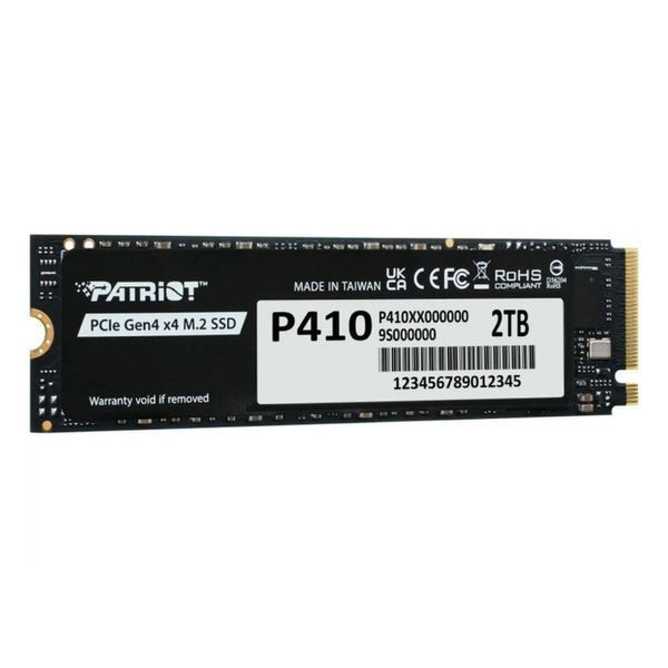 Накопитель SSD M.2 Patriot P410 2TB NVMe 2280 PCIe Gen4 x4 5000/4500 TLC P410P2TBM28H фото