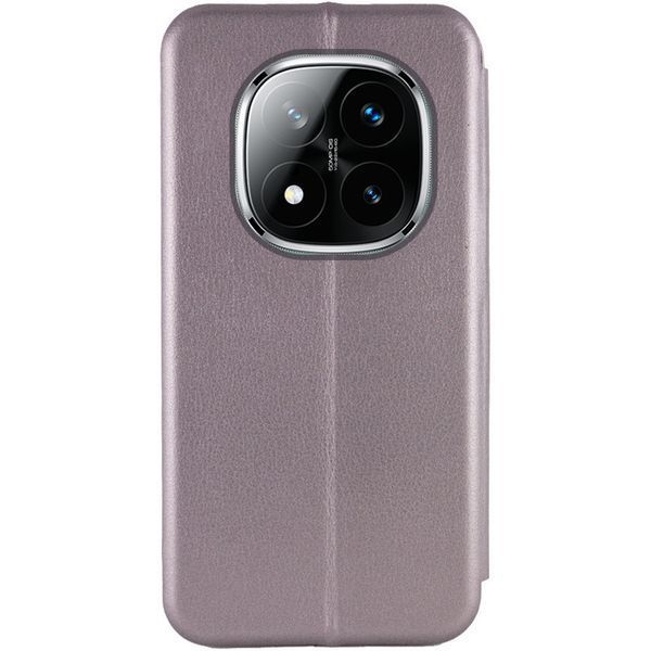 Шкіряний чохол-книжка Classy для Xiaomi Redmi Note 14 Pro 5G / 14 Pro+ 5G Grey 777-05384 фото