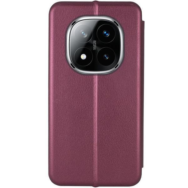 Кожаный чехол-книжка Classy для Xiaomi Redmi Note 15 4G/5G (EU) Бордовий 656-08903 фото