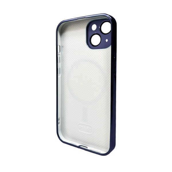 Чохол AG Glass Sapphire Frame MagSafe для iPhone 14 Deep Purple 666-02803 фото