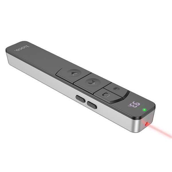 Лазерная указка HOCO GM202 Smart PPT page turning pen Silver 6942007634618 фото