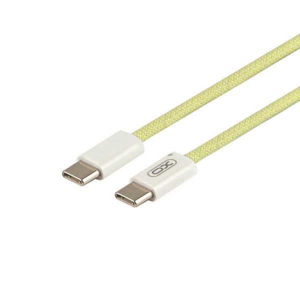 Сетевое зарядное устройство XO CE18 1Type-C PD/QC 30W Type-C to Type-C 1m Желтый 209-00357 фото