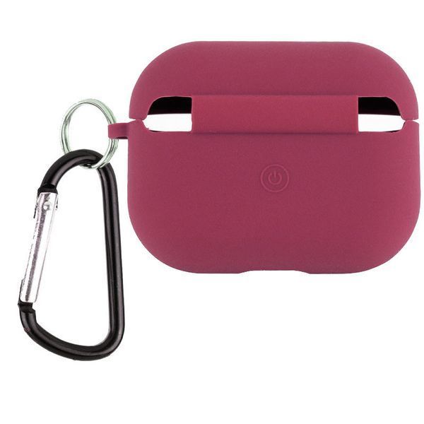 Силиконовый футляр с микрофиброй для наушников Airpods 4 Plum 203-00370 фото