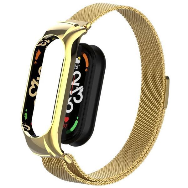 Ремінець Milanese Loop Design для Xiaomi Mi Band 8 / Band 9 (China) / 10 Gold 212-01632 фото