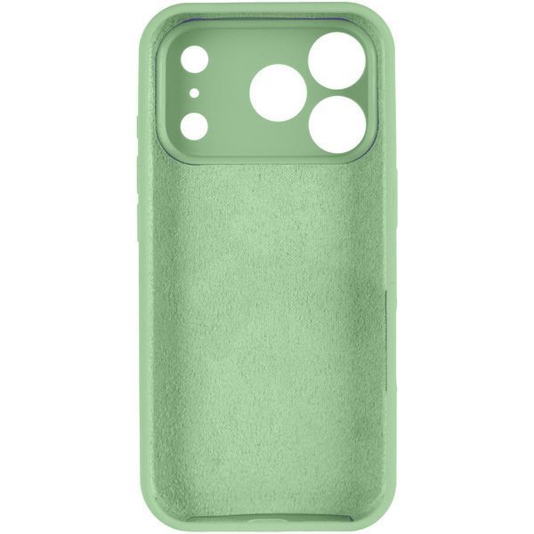Силиконовый чехол Silk Full Camera Protective для Apple iPhone 17 Pro (6.3") Pistachio 777-09931 фото