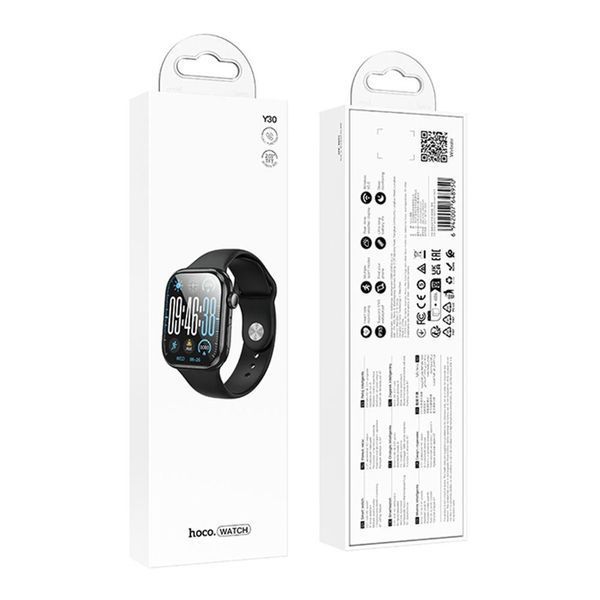 Смарт Годинник Hoco Y30 Smart sports watch Чорний 656-03462 фото
