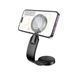 Автотримач для телефона з БЗП HOCO HW29 Totem ring magnetic wireless fast charging car holder (center console) Black Metal Gray 6942007642163 фото 3