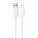 Дата кабель Hoco X113 Beneficio USB to MicroUSB (1m) White ILSO-00000077105-2 фото