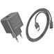 Мережевий зарядний пристрій з кабелем HOCO CS11A Ocean single port charger set(iP) Black 6942007603560 фото 4