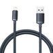 Кабель Baseus Crystal Shine Series Fast Charging Data Cable USB to iP 2.4A 1.2m Black CAJY000001 фото 4