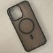 Чехол Wavy Pattern Matte Corrugated Camera Magnetic для iPhone 14 Pro Black 214-02449 фото