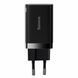 Мережевий зарядний пристрій Baseus Super Si Pro Quick Charger C+U 30W EU Black 656-01309 фото 1