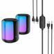 Портативна колонка HOCO BS56 Colorful BT wired 2-in-1 computer speaker Black 656-00757 фото 5
