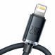Кабель Baseus Crystal Shine Series Fast Charging Data Cable USB to iP 2.4A 1.2m Black CAJY000001 фото 3