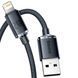 Кабель Baseus Crystal Shine Series Fast Charging Data Cable USB to iP 2.4A 1.2m Black CAJY000001 фото 1