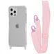 Чохол WAVE Clear Case With Strap для Iphone 12/12 Pro Pink Sand 208-05217 фото 1