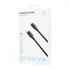 Кабель Proove Striped Silicone Type-C to Type-C 60W (1m) black 656-02600 фото 2