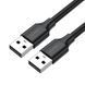 Кабель UGREEN US102 USB 2.0 A Male to A Male Cable 1m (Black)(10309) UGR-10309 фото 1