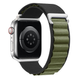 Тканинний ремінець Alpine Loop для Apple Watch 42/44/45/49 mm Black Army-green 212-00540 фото 2